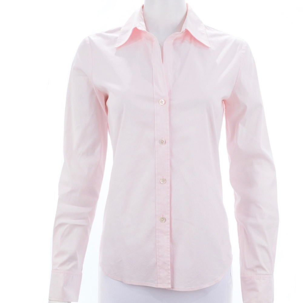 Theory Women's Pink Button Down Shirt